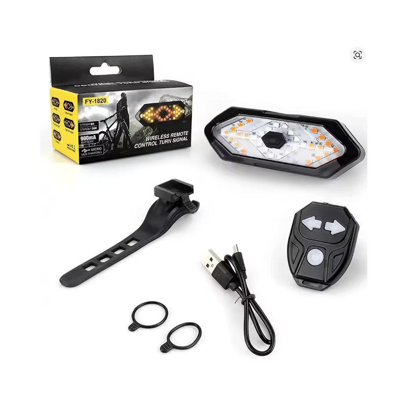 Bike Tail Light with Turn Signals USB Rechargeable Bike Turn Signals 120 Lumens Ultra Bright LED Turn Signals for Bicycle