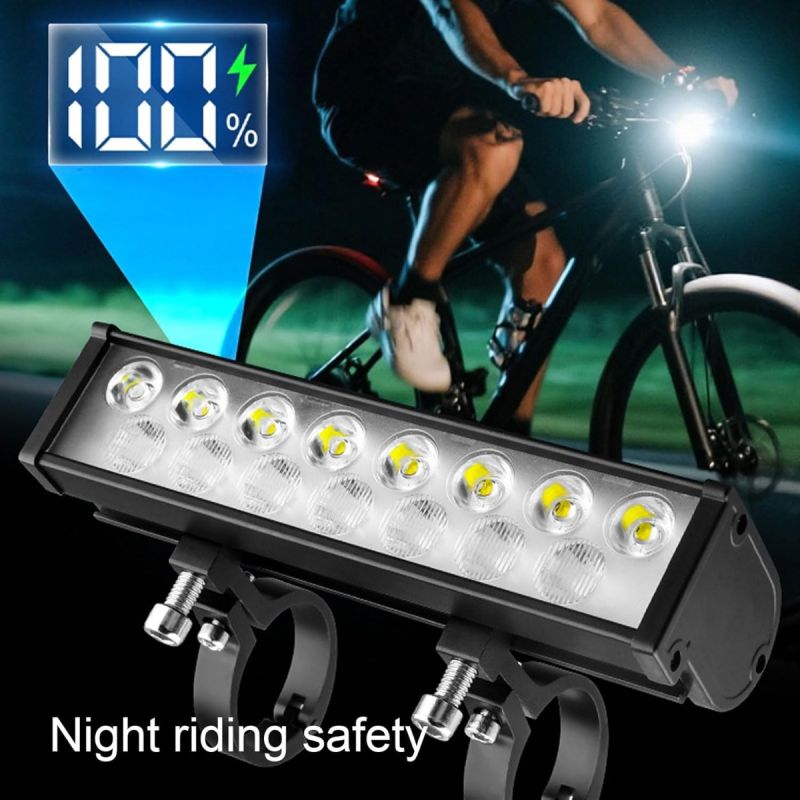 Bicycle Light Front USB Rechargeable Bike Light 15LED Bicycle Light Long strip headlights