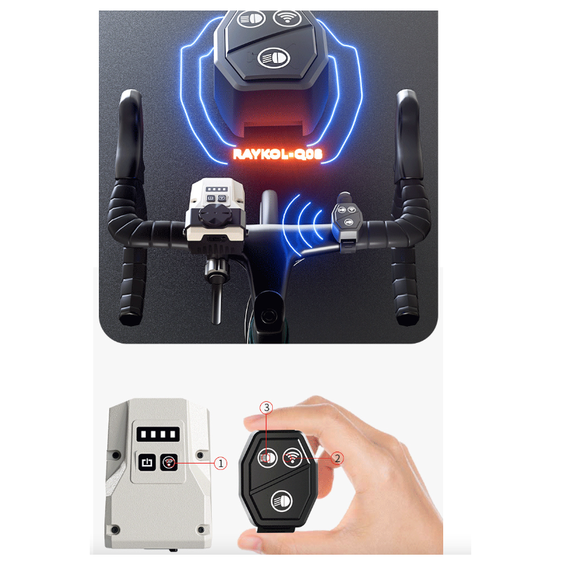 Portable and easy-to-assemble mountain bike light with lower mount for cycling