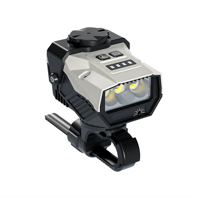 Portable and easy-to-assemble mountain bike light with lower mount for cycling