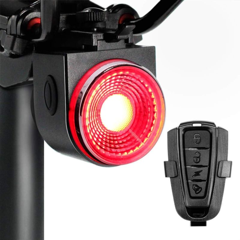 ROCKBROS A8 PRO Remote Control Bicycle Tail Light + Horn Brake Sensing Alarm Taillight IPX5 Bicycle Rear Light Electronic Bike Bell