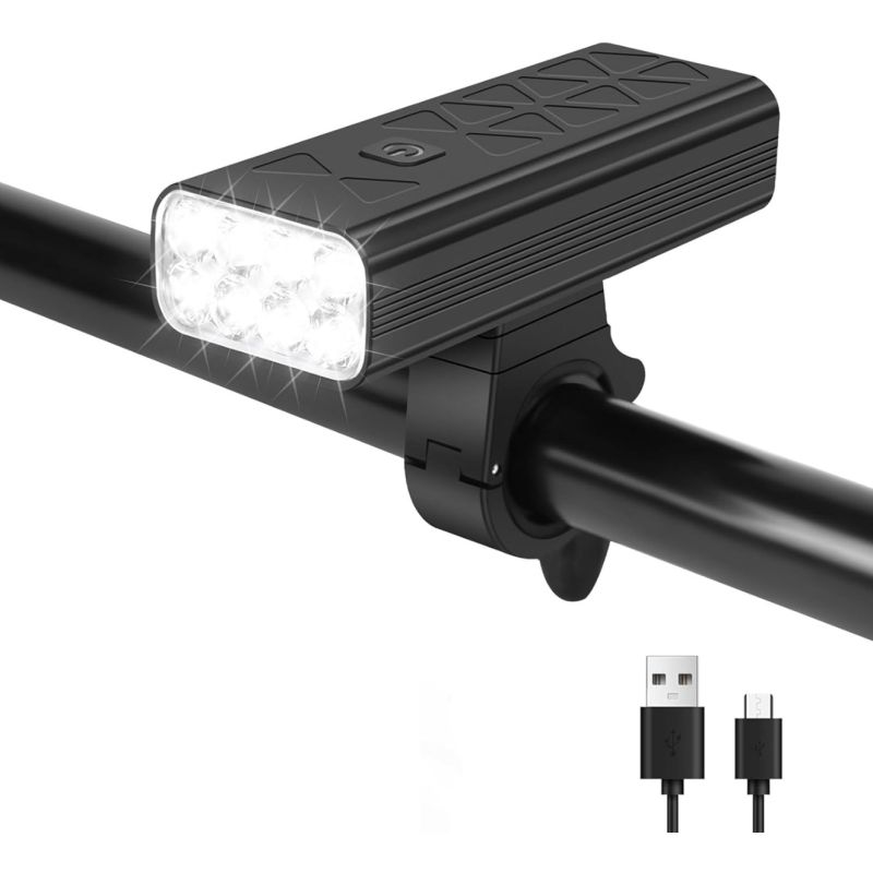 NiteBeam Bike Lights 10000 Lumens USB Rechargeable Bicycle Headlight