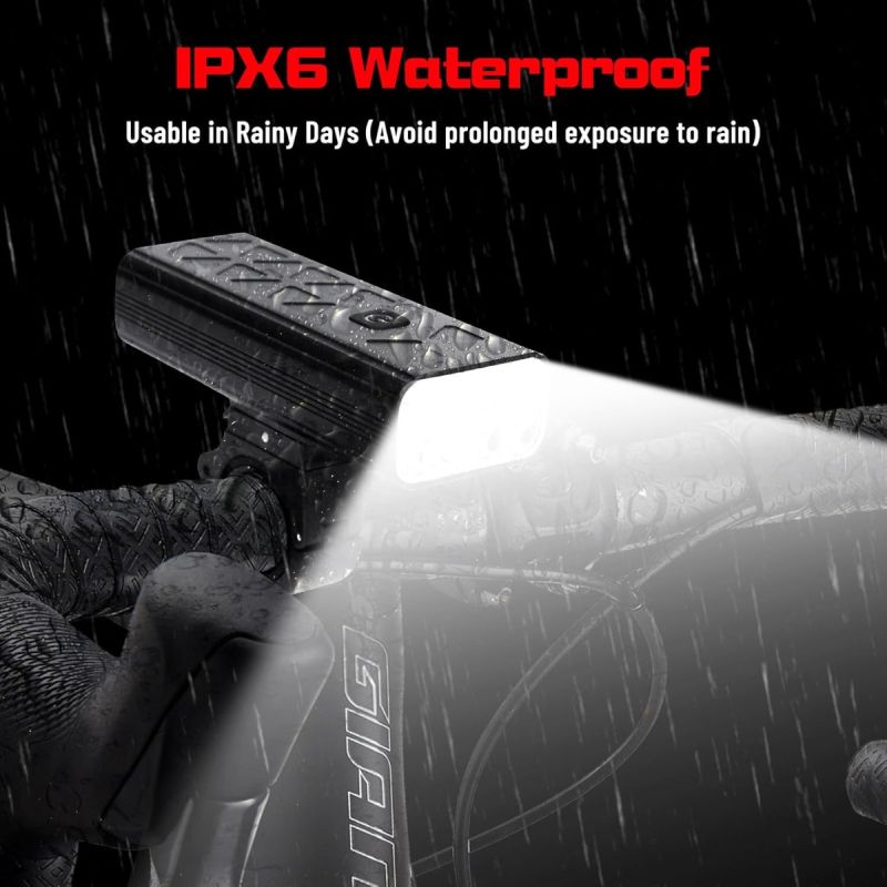 NiteBeam Bike Lights 10000 Lumens USB Rechargeable Bicycle Headlight