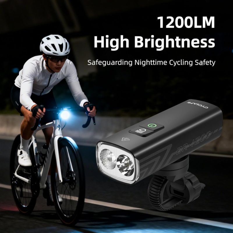 CYCLAMI Bike Headlight 2000 Lumens Bicycle light Handlebar Type-C MTB BIKE light BR2000 Front Lamp Light 