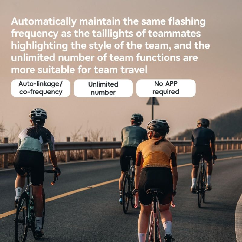 ROCKBROS Bike Handlebar End Plugs Light, Brake Sensing Rear Bike Light, Rechargeable Light for Bicycle