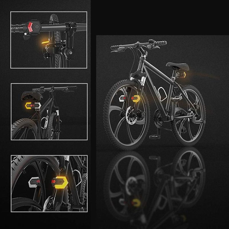 Bicycle Turn Signal Front or Rear with Wireless Remote Control, Bike Tail Light, Direction Indicator