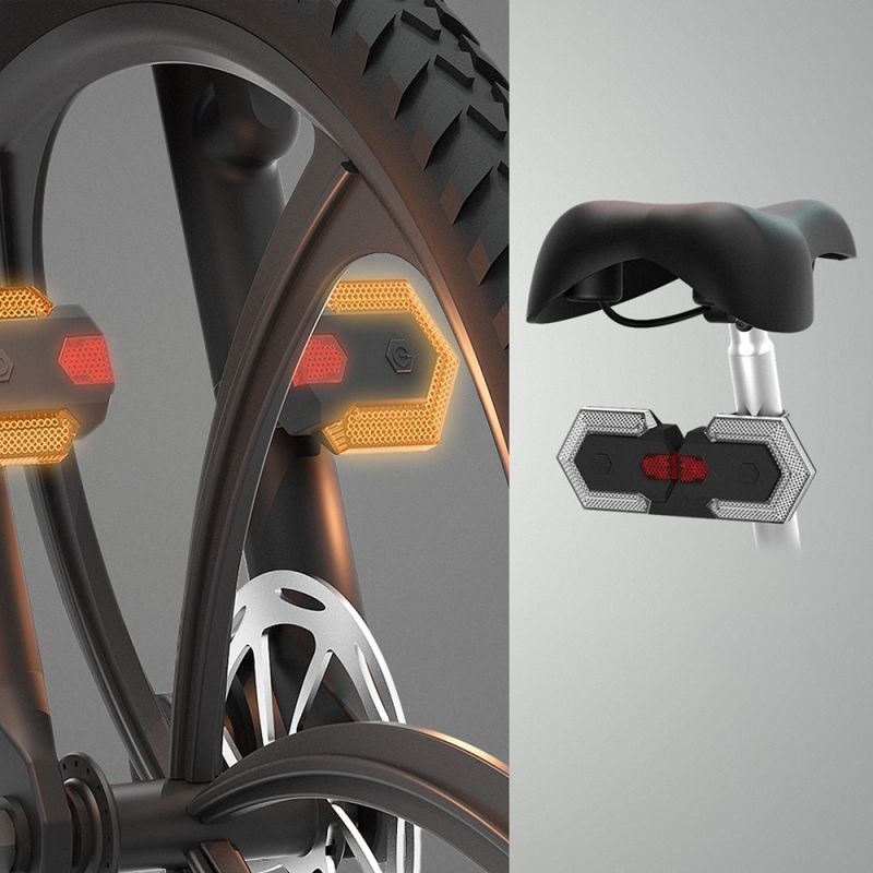 Bicycle Turn Signal Front or Rear with Wireless Remote Control, Bike Tail Light, Direction Indicator