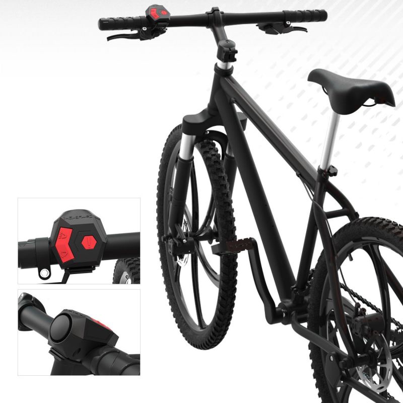 Bicycle Horn with 120DB, Lightweight Electronic Bike Horn, USB Charge SecutiryAlert