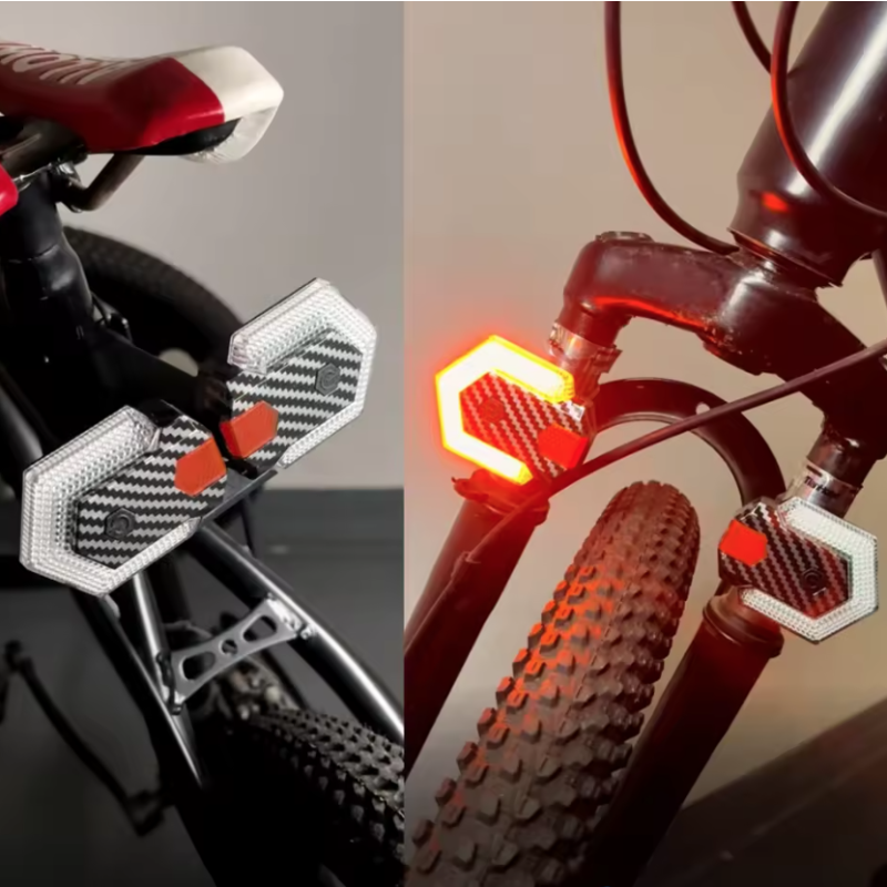 CarryBright CB4C Bike Indicators Lights Wireless Remote Control Turn Signal Horn Taillight Waterproof Bike Warning Lamp Electric Bicycle Flashers