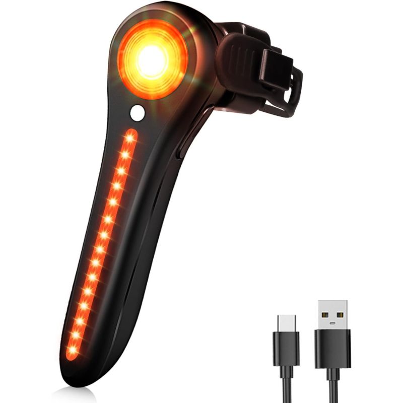 Bike Tail Light Smart Bicycle Taillight for Night Riding