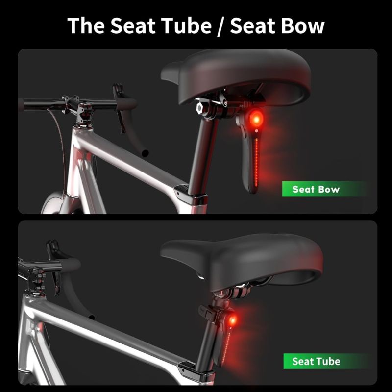 Bike Tail Light Smart Bicycle Taillight for Night Riding