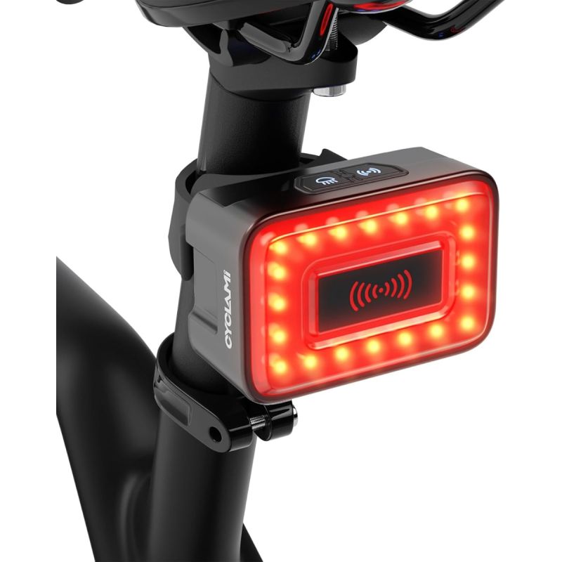 Smart Radar bike Tail Light Bicycle Brake Sensing Lamp IPx6 Waterproof USB Rechargeable Cycling Taillight