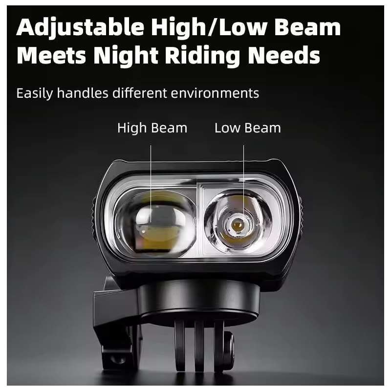 Bicycle Light Nighttime Cycling Light 1200LM Adjustable Beam Bike Headlights Bicycle Accessories