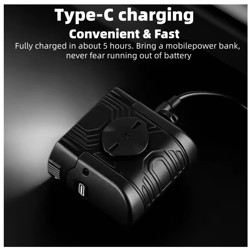 Bicycle Light Nighttime Cycling Light 1200LM Adjustable Beam Bike Headlights Bicycle Accessories