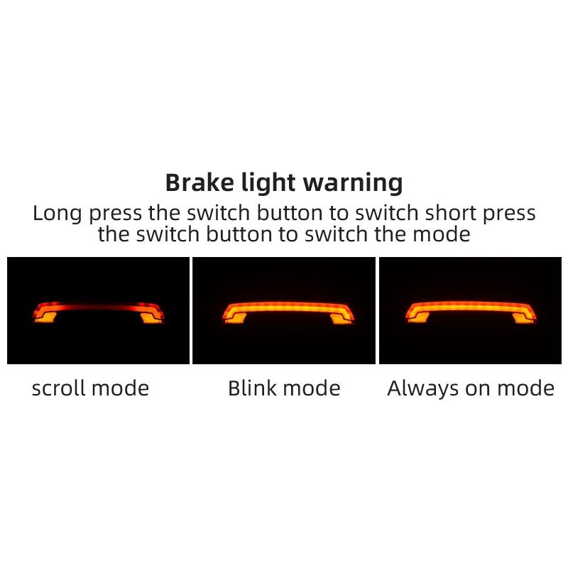 ROCKBROS LKWD-R1 Turn Signal Light with Remote Control, Steering Laser Light, Smart Wireless Bike Light 