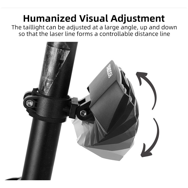 ROCKBROS LKWD-R1 Turn Signal Light with Remote Control, Steering Laser Light, Smart Wireless Bike Light 