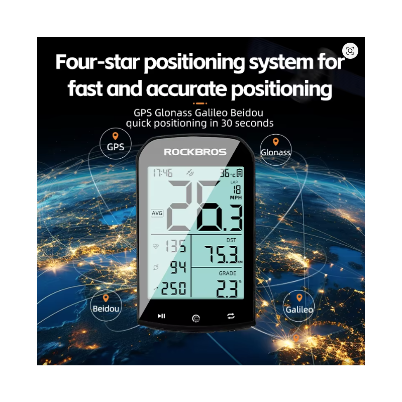 ROCKBROS M1 GPS Bicycle Computer MTB Road Bike Ciclismo Speed Meter