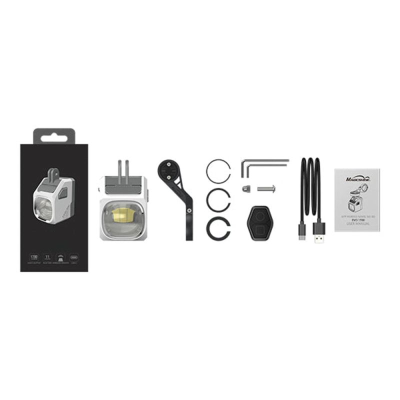 Bike Headlight with Wireless Control, 1600 Lumens, USB-C Rechargeable Bicycle light with CUT-OFF Line, 205 Meters Throw