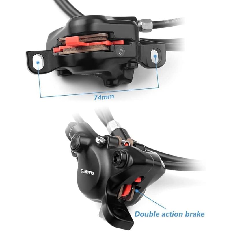SHIMANO MT200 Hydraulic Disc Brake Set Front 800mm and Rear 1450mm BR-BL-MT200 Hydraulic Disc Brake Set Front and Rear
