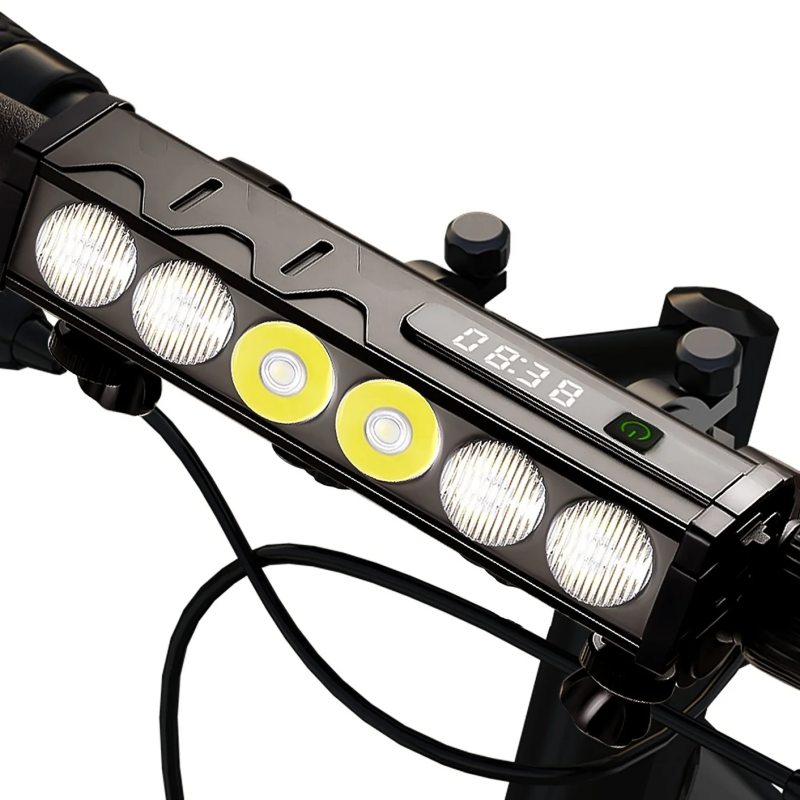 4000 Lumen Bike Headlight Super Bright IPX6 Waterproof 5000mAh USB-C Rechargeable Bicycle Front Light Aluminum Alloy Cycling Headlight for MTB Road Night Riding