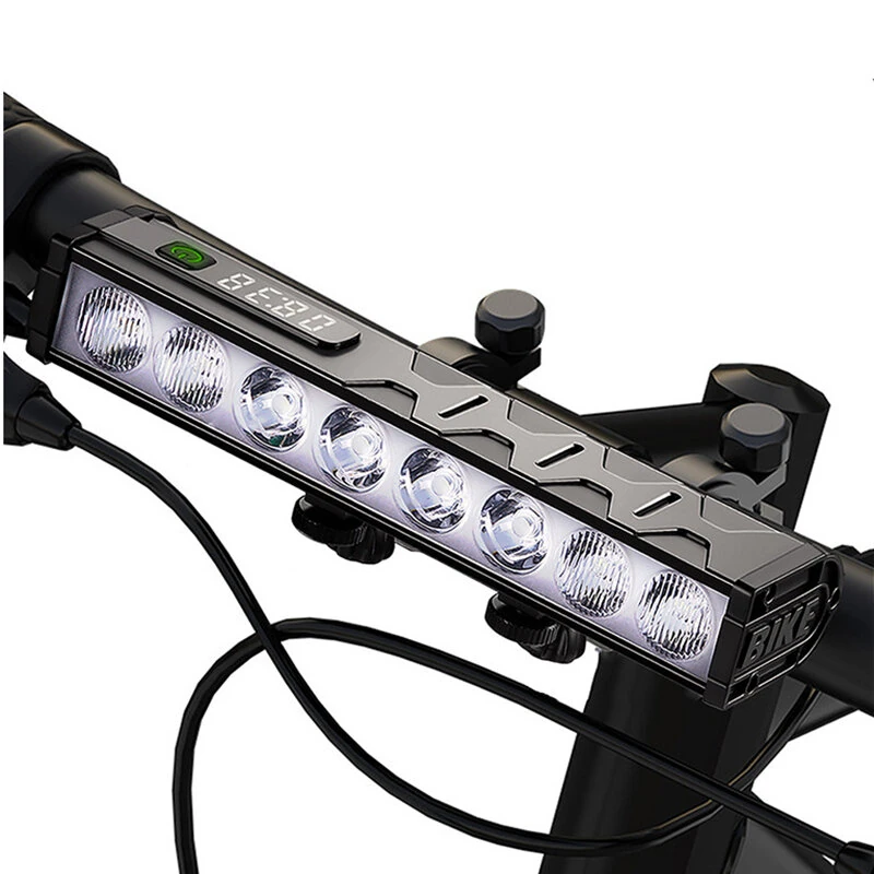 Super Bright Bike Light with IPX6 Waterproof 10000mAh USB-C Rechargeable Bicycle Front Light Aluminum Alloy Cycling Headlight for MTB Road Night Riding