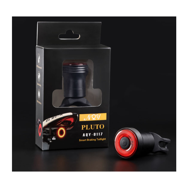 Bike Tail Light Smart Sensing MTB Road Bike Rear Light IPX6 Waterproof Type-C Charging Taillight Cycling Accessory