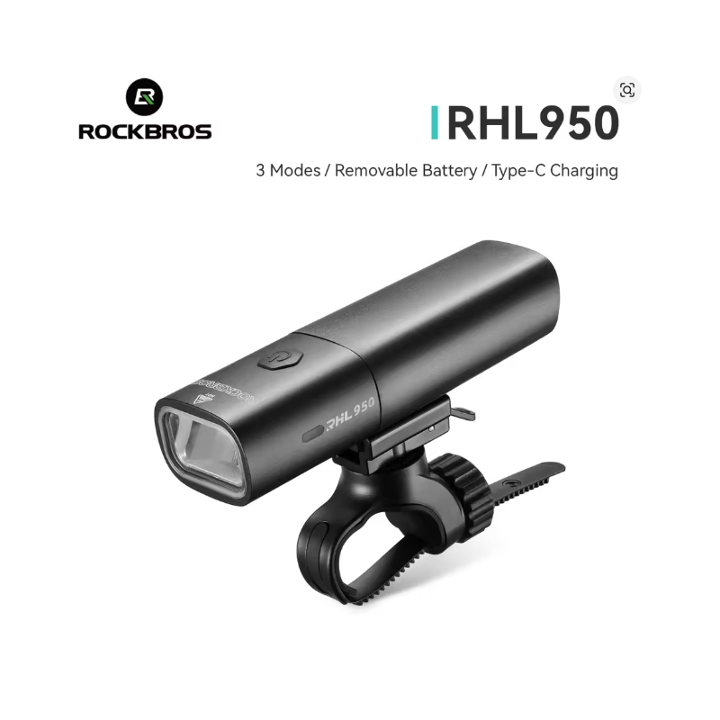 ROCKBROS RHL950 Bike Headlight 3000mAh USB Rechargeable bicycle Light 