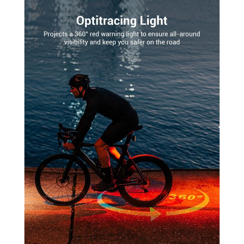 MagicShine SEEMEE 300 Bike Taillight,300 Lumen Bike Tail Light,360° Visible Smart Brake Sensor IPX6 Waterproof Rear Bike Light