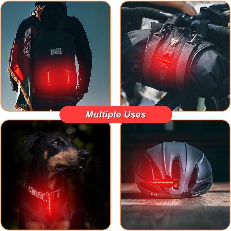 Bike Tail Light Rechargeable, Red LED Rear Bike Lights, Bicycle Laser Back Taillight Cycling Safety Warning Light, Bike Lights for Night Riding