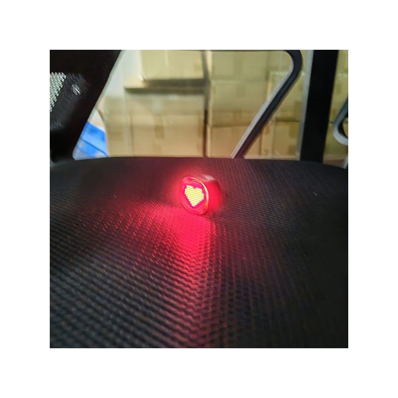 TL08 Smart Bike Tail Light Customizable LED with Brake Sensing IPX6 Waterproof USB-C Rechargeable Rear Light for Road Mountain Cycling Safety