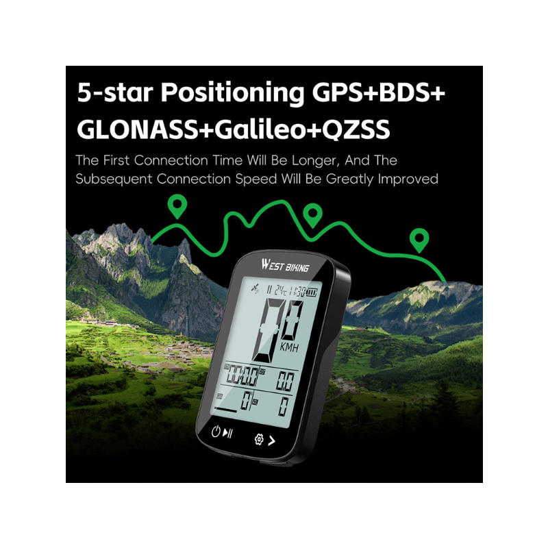 Bike Speedometer GPS Wireless Cycling Computer