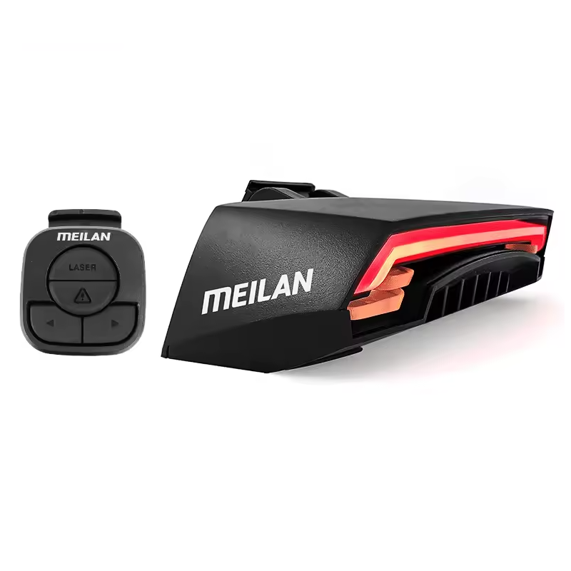 Meilan X5 Bicycle Rear Light Bike Remote Wireless Light Turn Signal LED Beam USB Chargeable Waterproof Cycling Tail Light