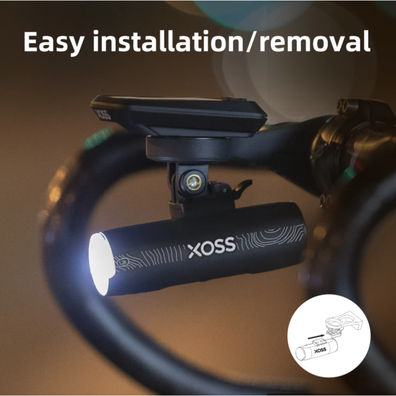 XOSS XL1200 Headlight 1200 Lm Bike Light Waterproof Rechargeable Front Lamp Bicycle Light Aluminum Ultralight Flashlight