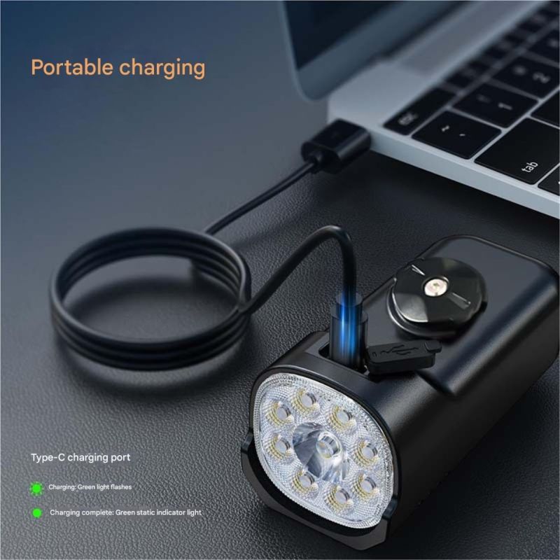 Bike Lights for Night Riding, Adjustable Modes Bicycle Lights Front , Rechargeable & IP65 Waterproof Bike Headlight