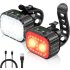 Bike Lights, Bike Lighting Parts, Rechargeable Bicycle Lights Set, Waterproof Bike Lights for Night Riding/Cycling Safety