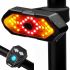 Bike Tail Light with Turn Signals USB Rechargeable Bike Turn Signals 120 Lumens Ultra Bright LED Turn Signals for Bicycle