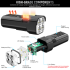 Bike Light for Night Riding, 2000LM Bicycle Headlight & Taillight, USB-C Rechargeable Waterproof LED Bike Headlights