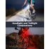 Bike Lights for Night Riding, USB Rechargeable Bike Lights Front and Back, Waterproof IP65 Bicycle Light, Bike Headlight and Tail Light Set