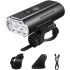 LED Bike Light USB Rechargeable Cycling Safety Front Lamp 2800LM High Brightness Bicycle light for Night Riding