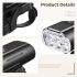 LED Bike Light USB Rechargeable Cycling Safety Front Lamp 2800LM High Brightness Bicycle light for Night Riding