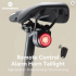 ROCKBROS A8 PRO Remote Control Bicycle Tail Light + Horn Brake Sensing Alarm Taillight IPX5 Bicycle Rear Light Electronic Bike Bell