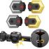 CarryBright CBX4 Indicatore di direzione anteriore e posteriore per bicicletta con telecomando wireless intelligente, indicatore di direzione della bici con clacson