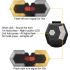 CarryBright CBX4 Indicatore di direzione anteriore e posteriore per bicicletta con telecomando wireless intelligente, indicatore di direzione della bici con clacson