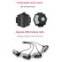 CarryBright CBX4 Indicatore di direzione anteriore e posteriore per bicicletta con telecomando wireless intelligente, indicatore di direzione della bici con clacson