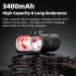 Bicycle Light Nighttime Cycling Light 1200LM Adjustable Beam Bike Headlights Bicycle Accessories