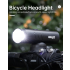 NiteBeam Bicycle Front Lighting 1500LM Headlamp Rotatable Lens USB Charge IP66 Waterproof Anti-Glare Bike Light