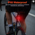 Bicycle Password Anti-theft Alarm Taillight 105dB Loud Burglar Alarm IPX6 Waterproof 4 Lighting Mode Bike Brake Warning Light