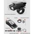 Bike Headlight Speedometer Horn Waterproof Rechargeable Bicycle Front Lamp Cycling Computer MTB Bike Accessories