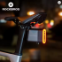 ROCKBROS Bicycle Tail Light With Lock Smart Brake Sensing Safety Warning IPX6 Waterproof Type-C Charging Cycling Rear Light 