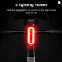 ROCKBROS Bicycle Tail Light With Lock Smart Brake Sensing Safety Warning IPX6 Waterproof Type-C Charging Cycling Rear Light 